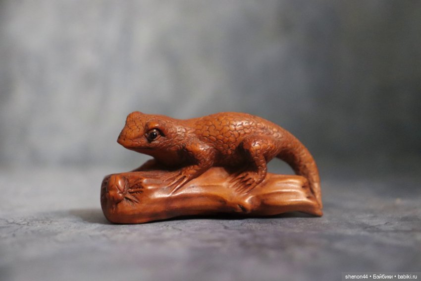 Нэцкэ "Ящерица". Винтаж, более 30 лет