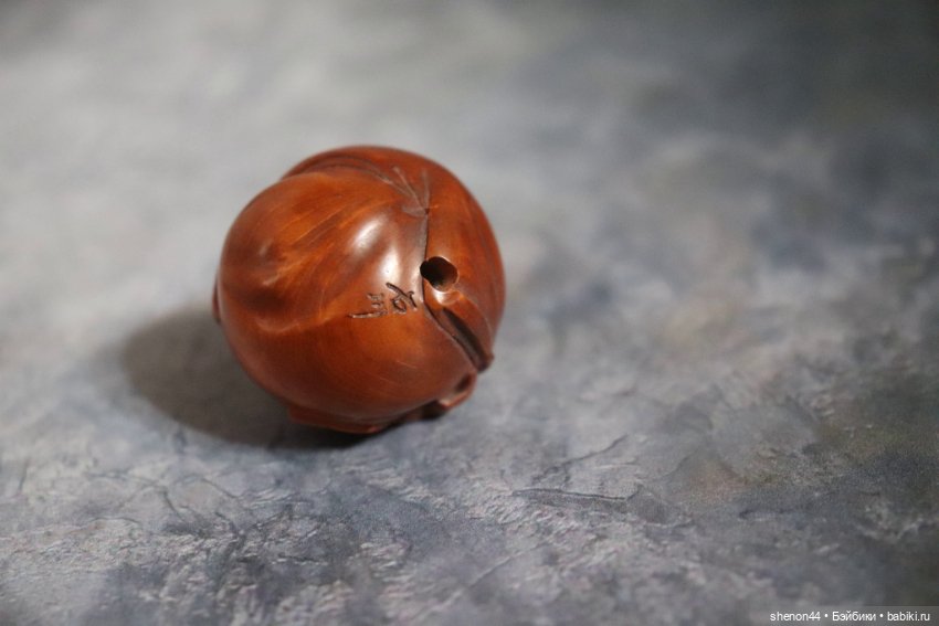 Нэцкэ, бусина оджиме "Смеющийся Будда", винтаж (фото 4)