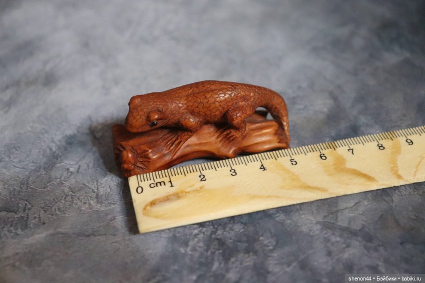 Нэцкэ "Ящерица". Винтаж, более 30 лет (фото 5)