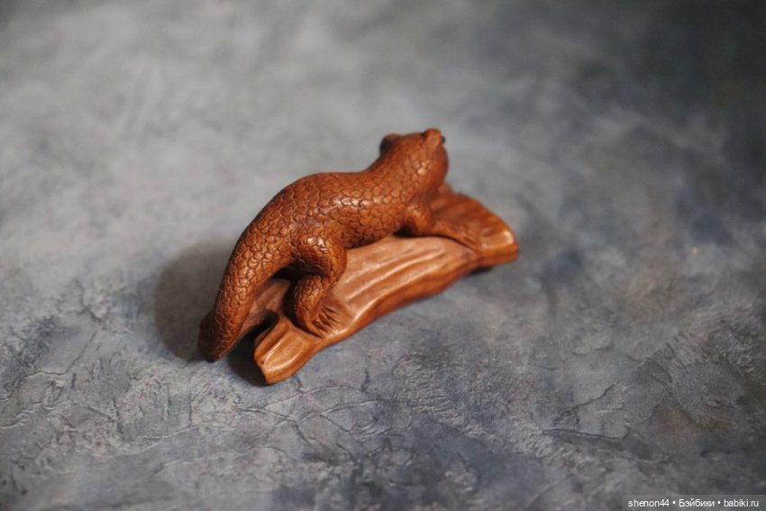 Нэцкэ "Ящерица". Винтаж, более 30 лет (фото 2)