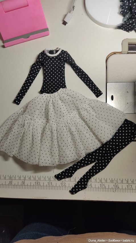 Юбочка в горошек — Одежда для BJD (фото 2)