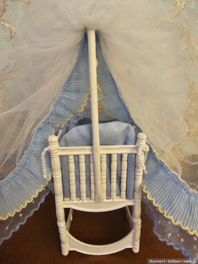 Кроватка для пупсиков — Кукольная мебель (фото 6)