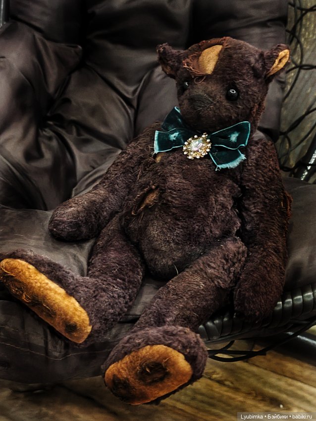 Винтажный плюшевый медведь