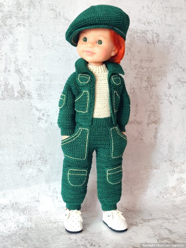 PDF Мастер-Класс по вязанию крючком "СПОРТ ШИК-PR" для кукол Паола рейна