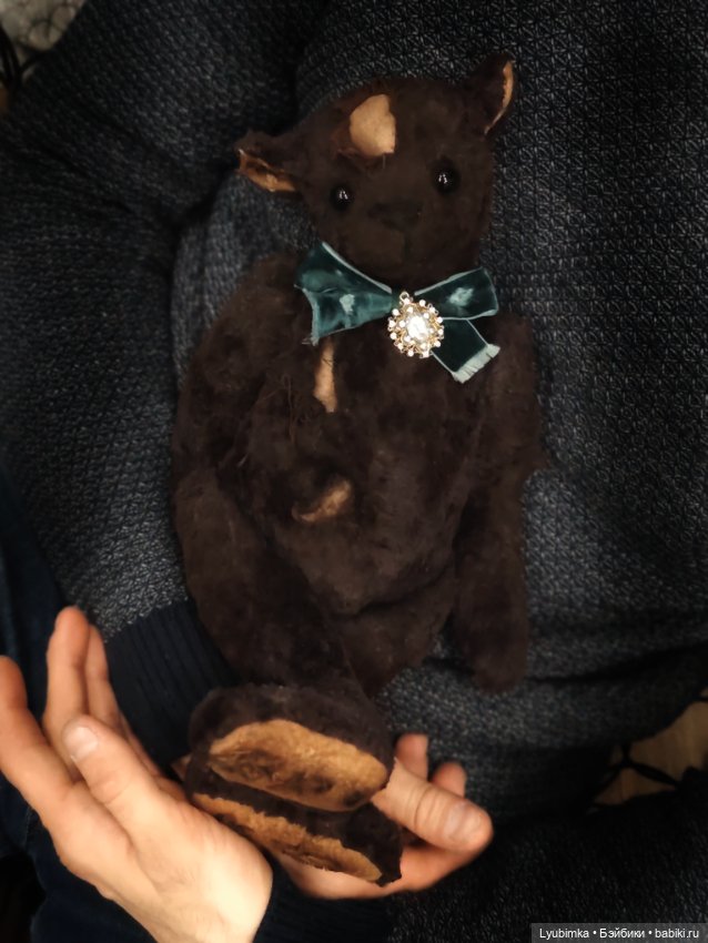 Винтажный плюшевый медведь (фото 7)