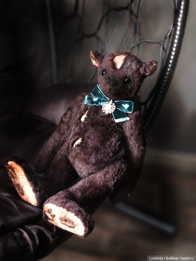 Винтажный плюшевый медведь (фото 8)