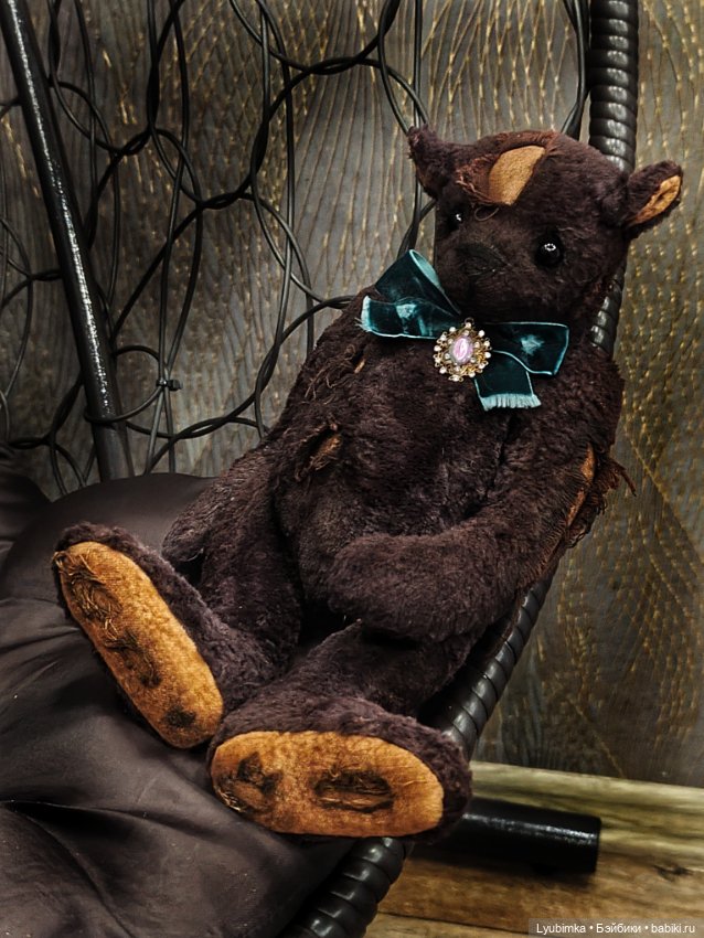 Винтажный плюшевый медведь (фото 3)