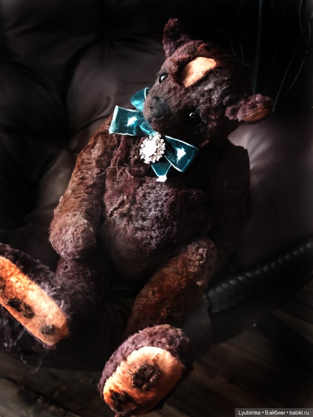 Винтажный плюшевый медведь (фото 10)