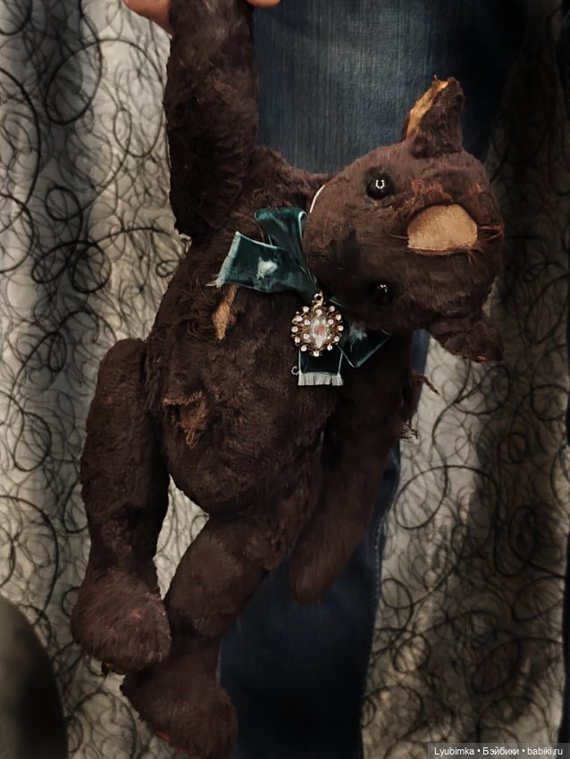 Винтажный плюшевый медведь (фото 4)