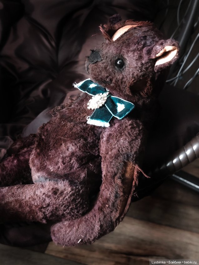 Винтажный плюшевый медведь