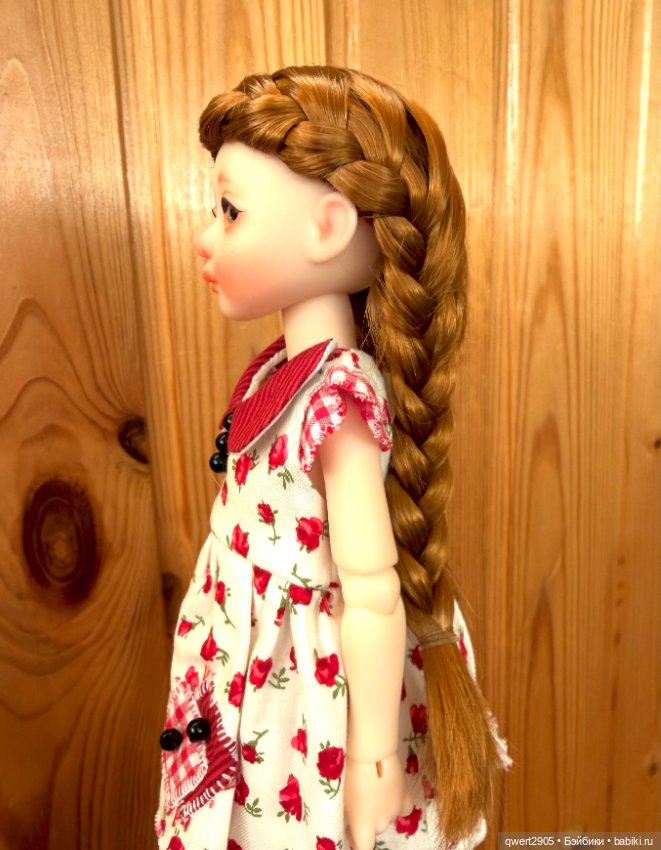 Парик jusuns р 5-6 рыжий — Парики для BJD