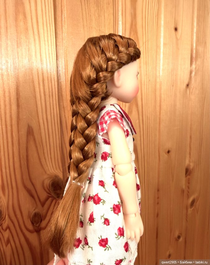 Парик jusuns р 5-6 рыжий — Парики для BJD (фото 3)