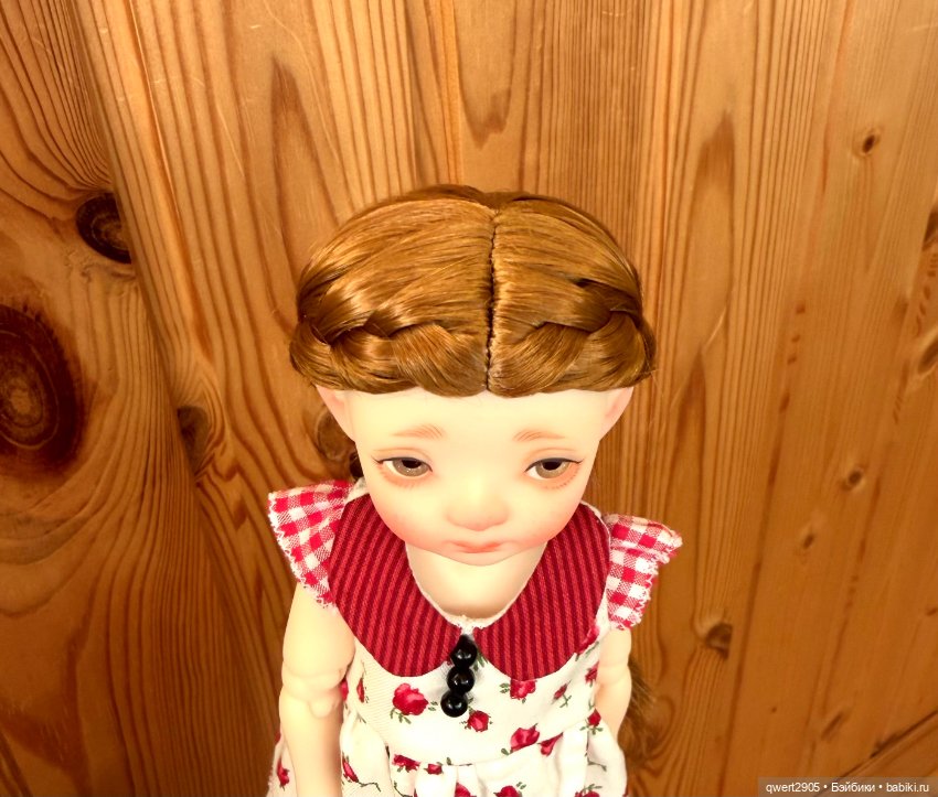 Парик jusuns р 5-6 рыжий — Парики для BJD (фото 6)