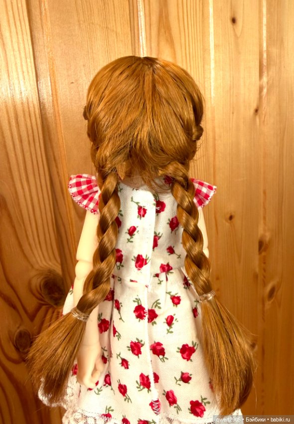 Парик jusuns р 5-6 рыжий — Парики для BJD (фото 2)