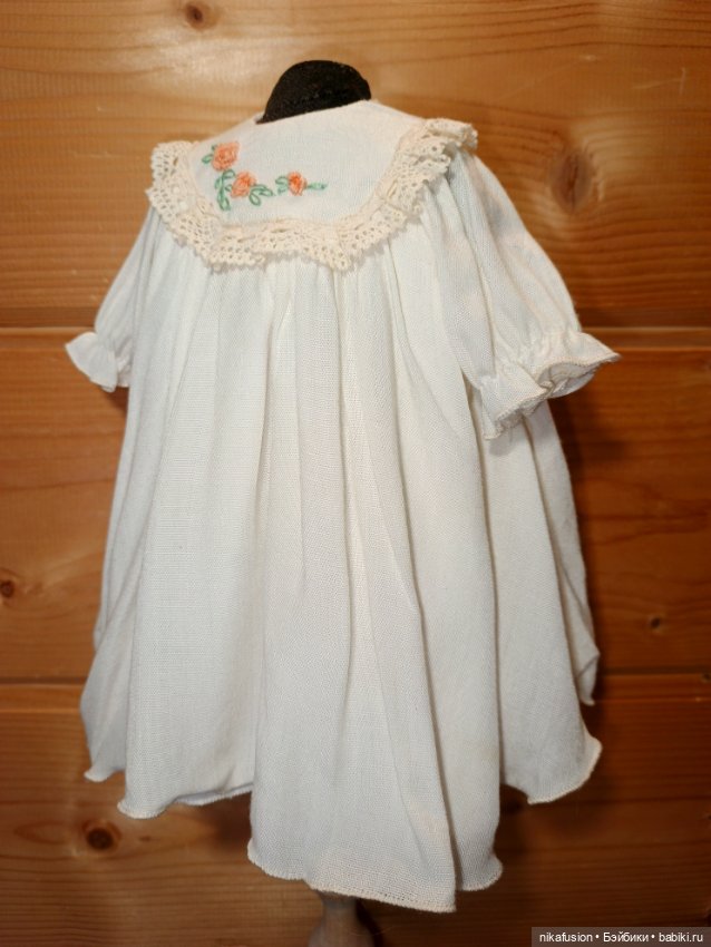 Платье на антикварную куклу или пупса, на рост 40 см (фото 2)
