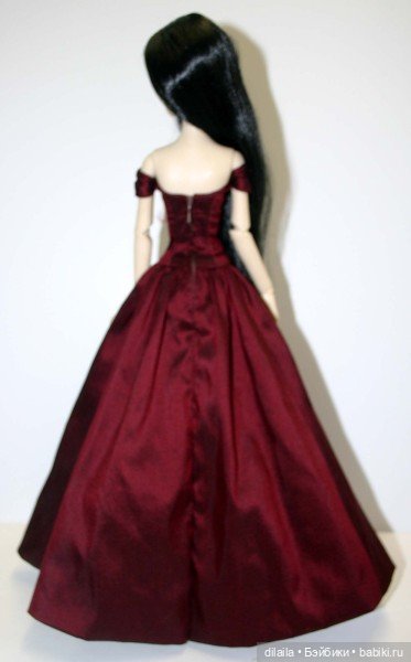 Выкройка PDF в натуральную величину / длинное платье для куклы Эванджелин Тоннер (рост 43 см) (фото 4)
