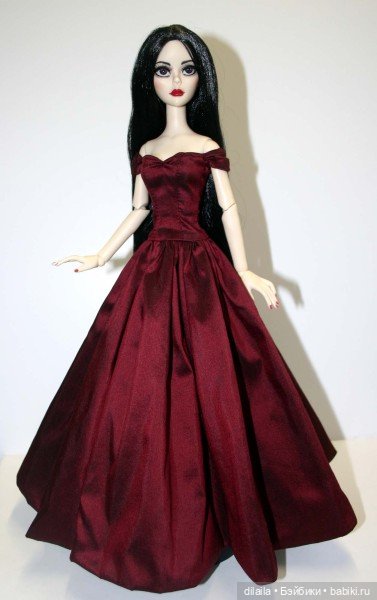 Выкройка PDF в натуральную величину / длинное платье для куклы Эванджелин Тоннер (рост 43 см) (фото 3)