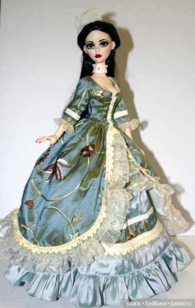 Выкройка PDF в натуральную величину / платье в викторианском стиле для куклы Эванджелин Тоннер 43 см (фото 2)