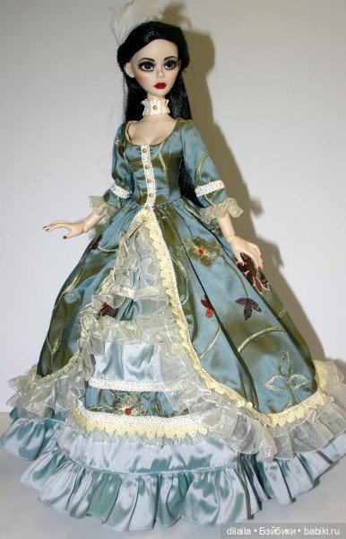 Выкройка PDF в натуральную величину / платье в викторианском стиле для куклы Эванджелин Тоннер 43 см (фото 3)