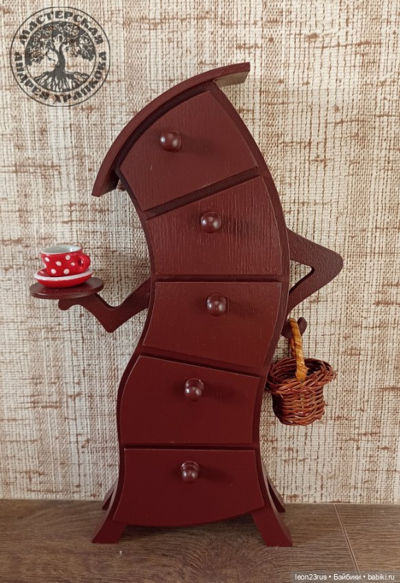 Кокетливый комод — Кукольная мебель (фото 2)