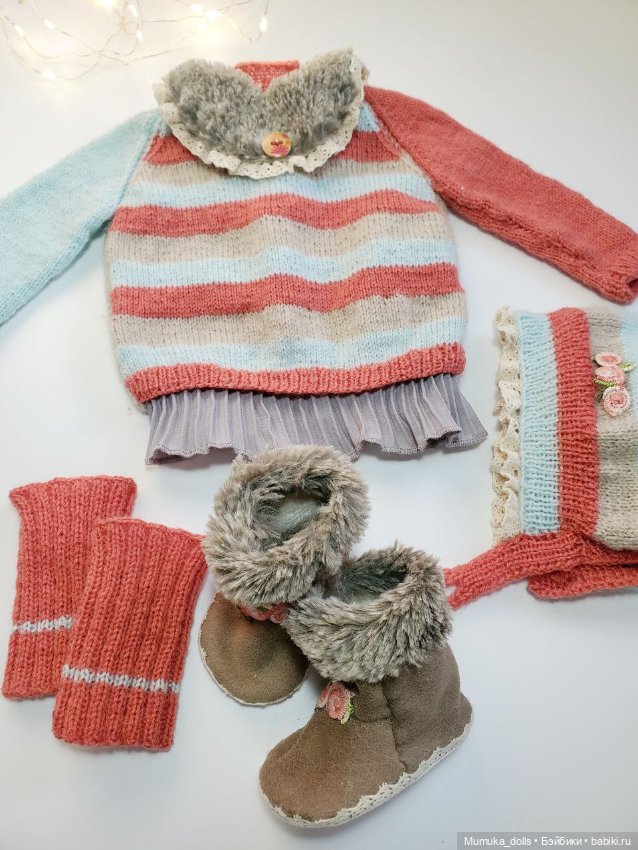 Костюм комбинированный на кукол 45-50 см