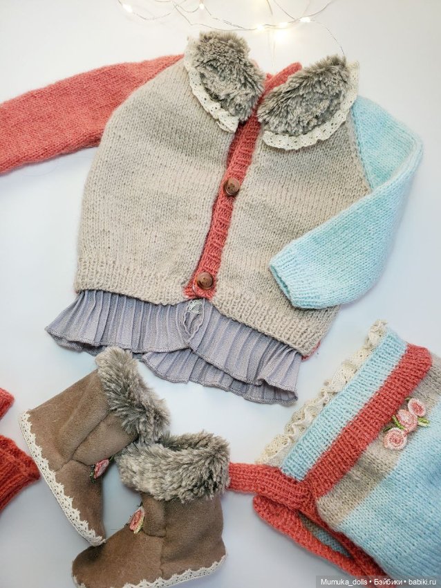 Костюм комбинированный на кукол 45-50 см