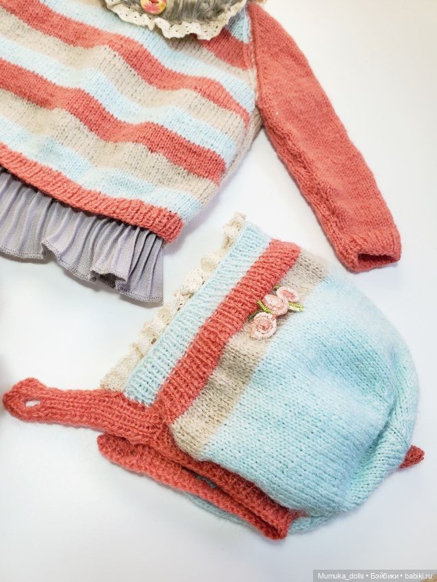 Костюм комбинированный на кукол 45-50 см