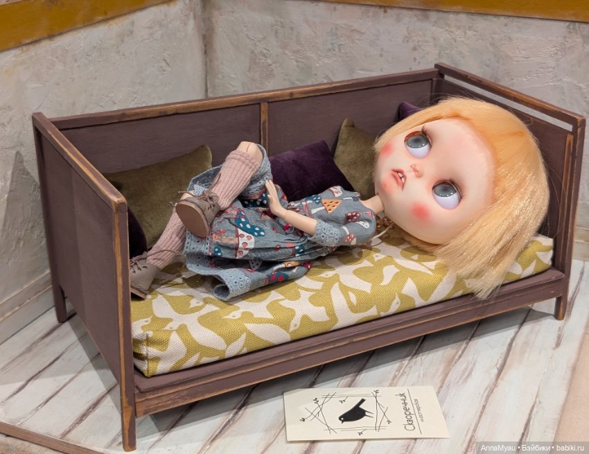 Авторский диван-софа в винтажном стиле "Птицы" (фото 4)