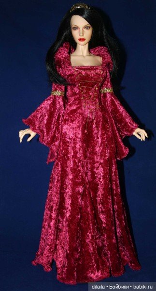 Выкройка PDF в натуральную величину /платье в средневековом стиле с капюшоном для Иплхаус 1/3 EID 65 (фото 2)