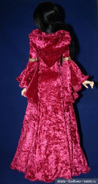 Выкройка PDF в натуральную величину /платье в средневековом стиле с капюшоном для Иплхаус 1/3 EID 65 (фото 5)