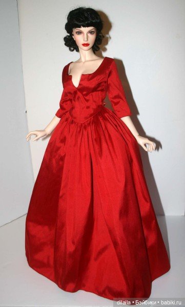 Выкройка PDF в натуральную величину / длинное вечернее платье для куклы Иплхаус 1/3 EID BJD 65 см (фото 6)