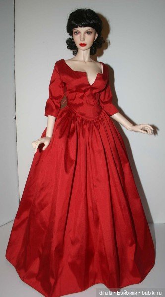 Выкройка PDF в натуральную величину / длинное вечернее платье для куклы Иплхаус 1/3 EID BJD 65 см (фото 4)