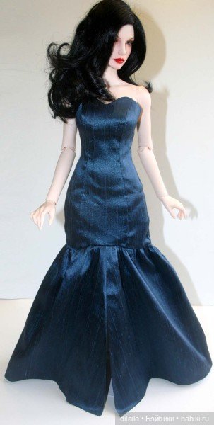 Выкройка PDF в натуральную величину / платье на подкладке для куклы Иплхаус 1/3 EID BJD 65 см (фото 3)