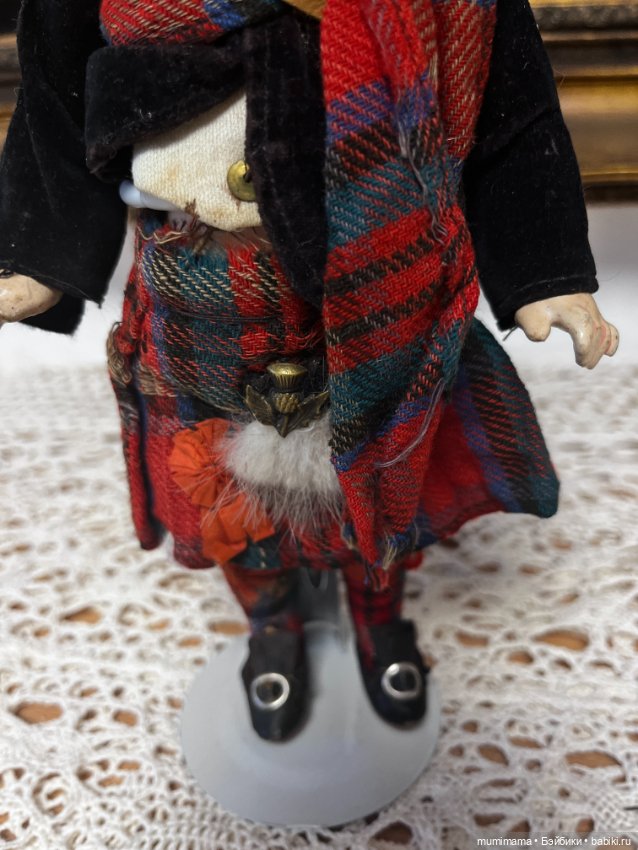 Миничка Kämmer Reinhardt в шотландском костюме рост 25 см (фото 9)