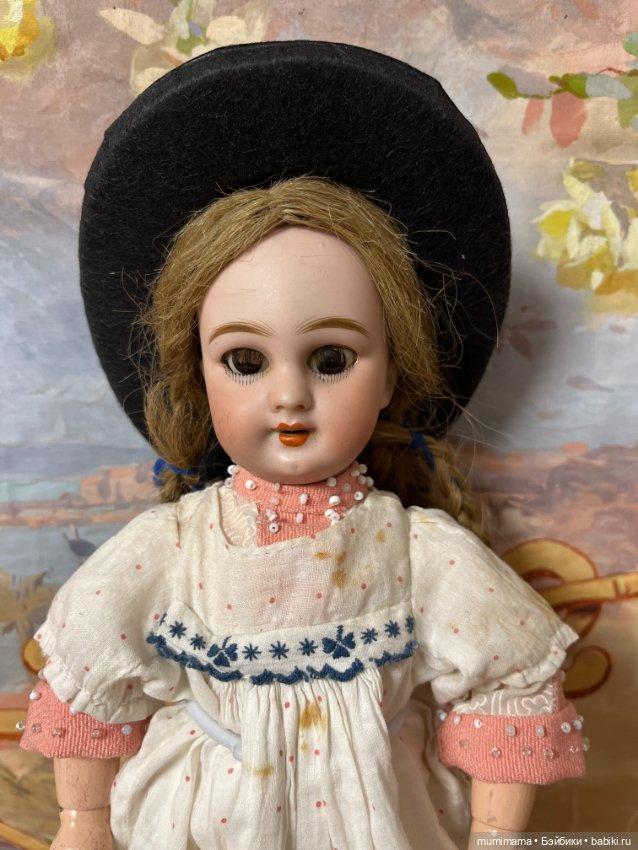 Антикварная куколка для фр. рынка Jumeau DEP рост 28 см (фото 3)