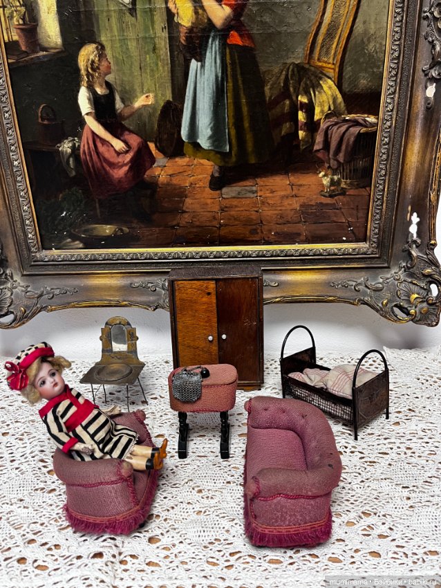 Милая миничка KR с набором мебели рост 17 см (фото 2)