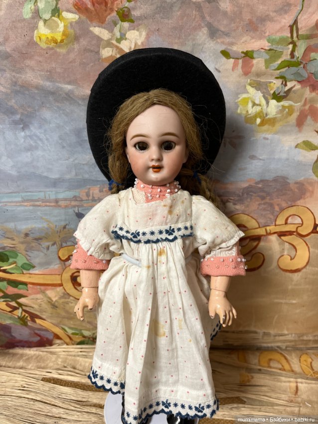 Антикварная куколка для фр. рынка Jumeau DEP рост 28 см (фото 4)