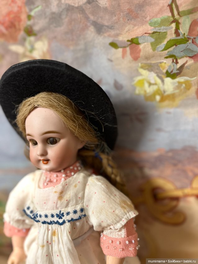 Антикварная куколка для фр. рынка Jumeau DEP рост 28 см (фото 6)