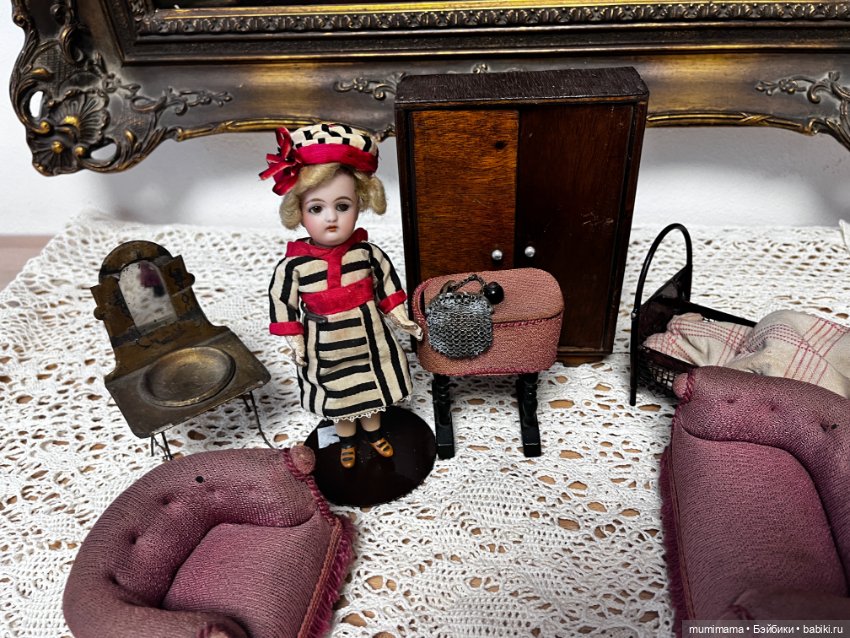 Милая миничка KR с набором мебели рост 17 см (фото 8)