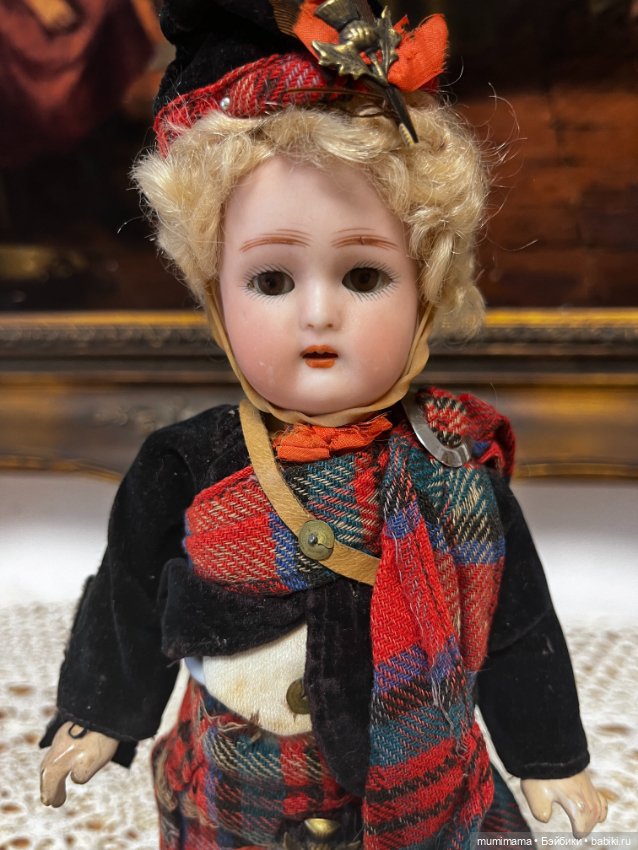 Миничка Kämmer Reinhardt в шотландском костюме рост 25 см (фото 3)