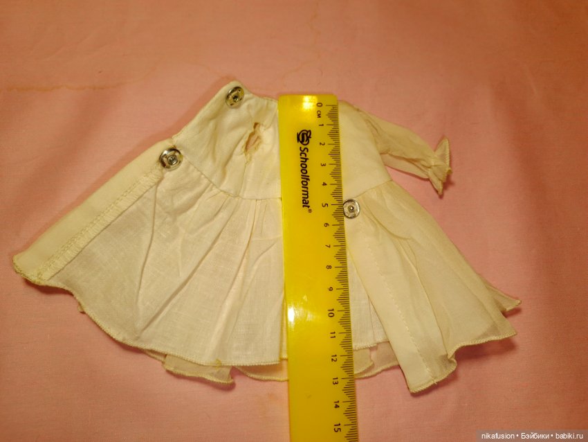 Платье для антикварной или винтажной куклы ростом 20-22 см (фото 7)