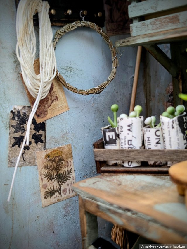 Композиция румбокс " уголок садовника" (фото 8)