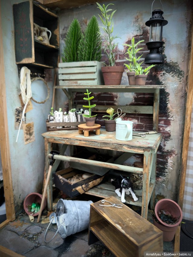 Композиция румбокс " уголок садовника"