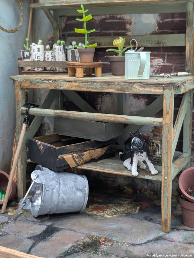 Композиция румбокс " уголок садовника" (фото 4)