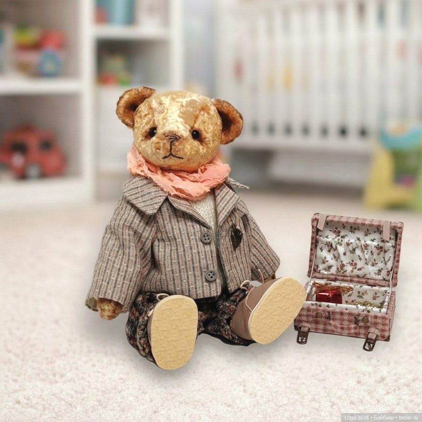 Генри, плюшевый мишка ручной работы