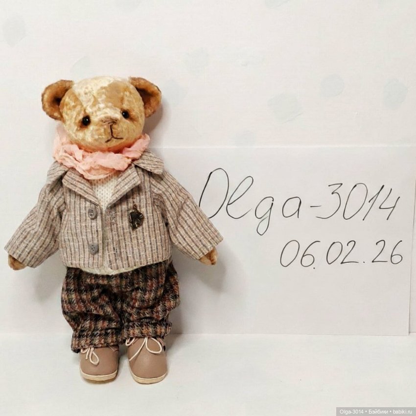 Генри, плюшевый мишка ручной работы (фото 7)