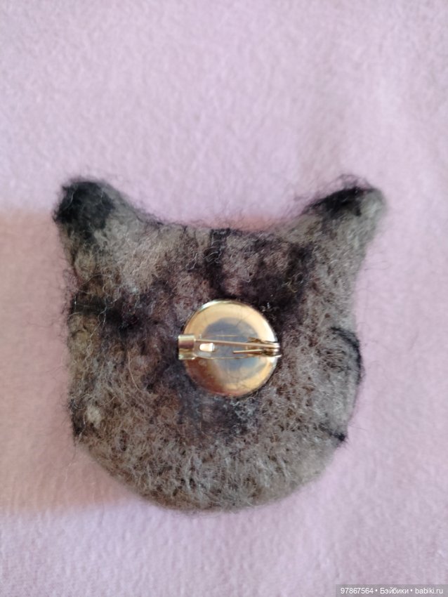 Брошь кот — Авторские игрушки (фото 2)