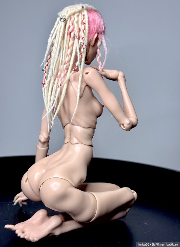 Парик из дредов и кос для bjd Сhimera (фото 6)