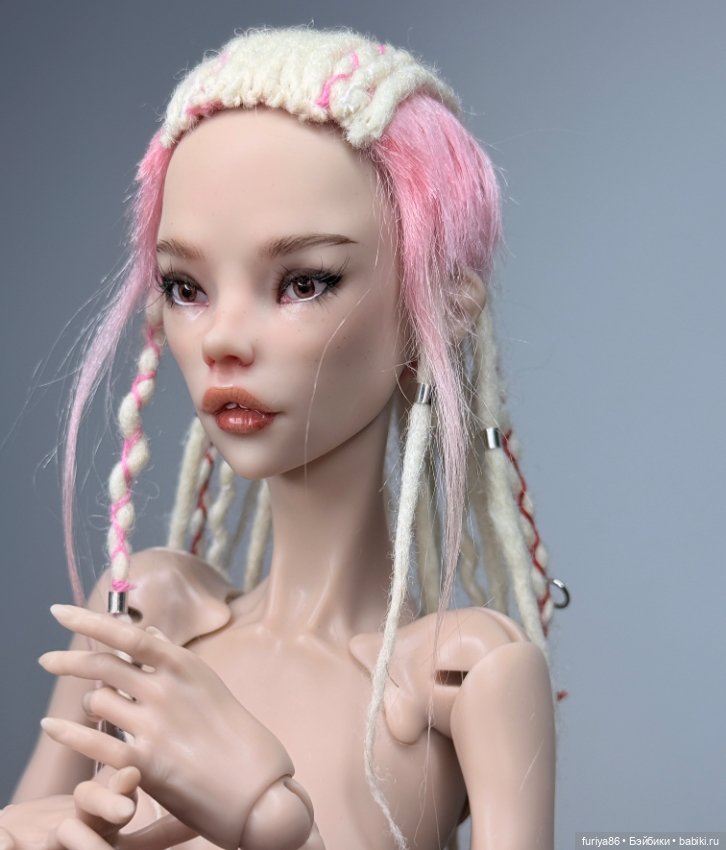 Парик из дредов и кос для bjd Сhimera (фото 2)