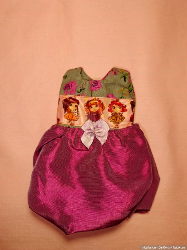 Платье на куклу БЖД 25-30 см и Карлотта (фото 5)